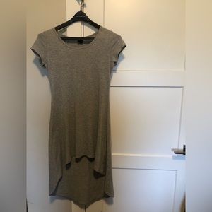Gray high to low dress size small